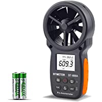 Medidor CFM Portátil con Anemómetro Digital con Conexión USB:el Medidor de Velocidad del Viento Mide la Velocidad del…